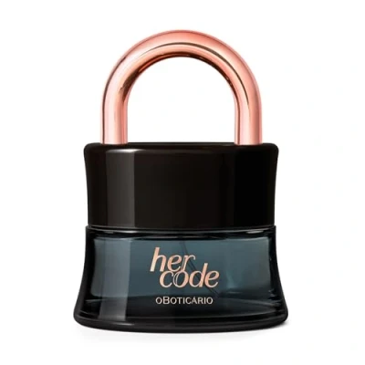 Abbildung von O Boticário Her Code Eau de Parfum EDP für Damen, sinnlicher Duft, fruchtig, Kirsche, Jasmin, Sandelholz, 50 ml