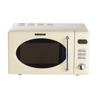 Abbildung von WOLKENSTEIN Mikrowelle WMW720 SC, Retro, 700 W, creme, Automatische Garprogramme 8, Auftaufunktion, 20,00 l, digitaler Timer