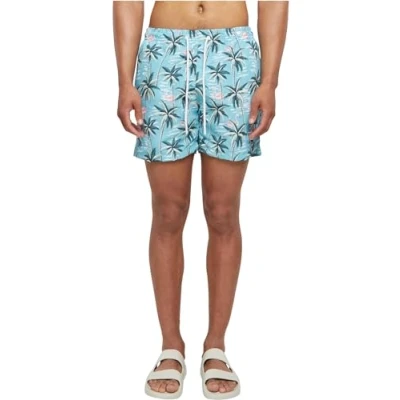 Abbildung von Urban Classics Pattern Badeshorts, Herren, Größe: Medium, Tropical bird aop