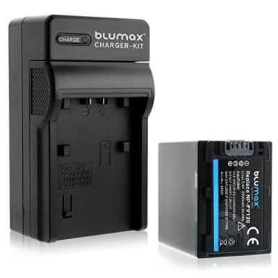 Abbildung von Blumax NP FV120 3300mAh + Ladegerät passend zu diversen Sony Kameramodellen