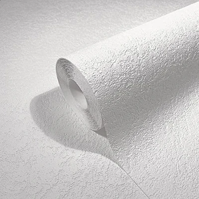 Abbildung von marburg Tapete Weiß Struktur Putzoptik für Wohnzimmer Schlafzimmer Made in Germany 10,05 x 0,53m