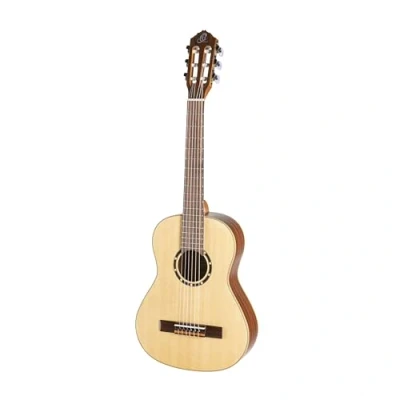 Abbildung von Ortega Guitars Konzertgitarre 1/2 Größe Linkshänder Family Series inklusive Gigbag Mahagoni / Fichtendecke (R121L 1/2)