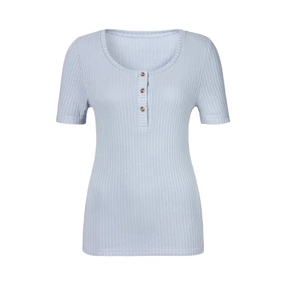 Abbildung von Lascana Tshirt basic, Damen, Größe: 32/34, Hellblau