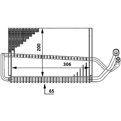 Abbildung von MAHLE ORIGINAL AE 56 000P Verdampfer ohne Expansionsventil MERCEDES BENZ: E Klasse T modell