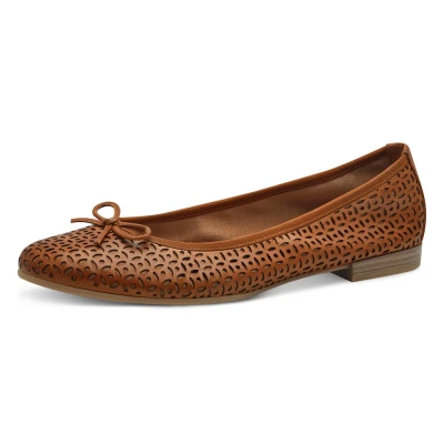 Abbildung von Tamaris Klassischer Ballerina, Damen, Größe: 36, Nut structure Schuhe