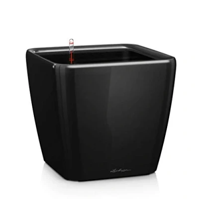 Abbildung von LECHUZA QUADRO Premium LS 28 schwarz hochglanz 16149
