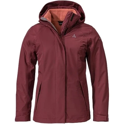 Abbildung von Schöffel 3IN1 Partinello Hardshelljacke, Damen, Größe: 36, Rot