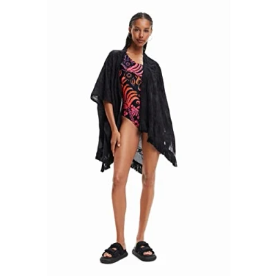 Abbildung von Desigual Kaftan Clara Cape, Damen, Größe: One Size, Black