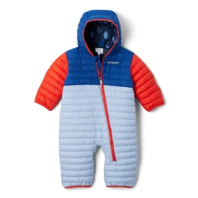 Abbildung von Columbia Powder Lite Reversible Bunting, Schneeanzug für Unisex Kinder, Whisper/Mountain Blue/Spicy, Größe 0/3
