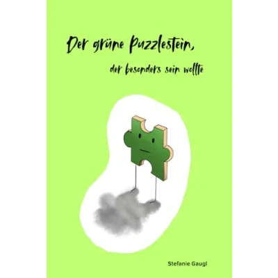 Abbildung von der grüne Puzzlestein, besonders sein wollte