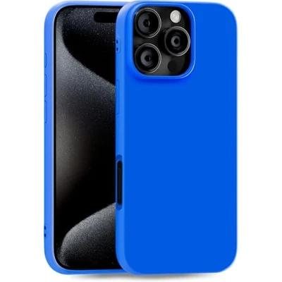 Abbildung von MyGadget Hülle kompatibel mit Apple iPhone 16 Pro Max robuste Handyhülle TPU Case Slim Silikonhülle Back Cover Kratzfest Schutzhülle matt Blau
