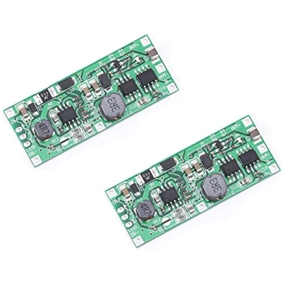 Abbildung von TECNOIOT 2 Stück DC 5V 12V bis USV Unterbrechungsfreie Stromversorgung 18650 Batterieschutzplatine
