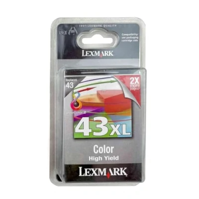 Abbildung von Lexmark 18YX143B Original Tintenpatrone 43XL, cyan/magenta/gelb