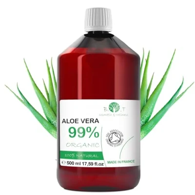 Abbildung von B.O.T cosmetic &amp; wellness BIO Fresh Aloe Vera Flüssigkonzentrat 100% Natürlich und Rein Haut Haarpflege DIY Kosmetik Vegan Tierversuchsfrei, 500 ml