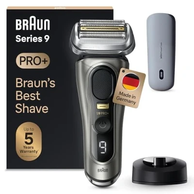 Abbildung von Braun Elektrorasierer 9 Pro+, Li Ionen Akku, 100% Wasserdicht
