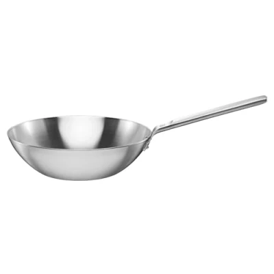 Abbildung von Fiskars Norden Steel Wok, Ø 28 cm, Unbeschichtet, Edelstahl, 1067630