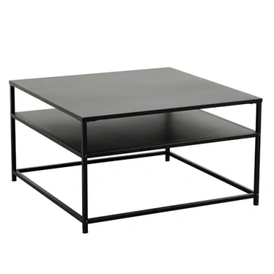 Abbildung von riess ambiente.de Industrial Couchtisch DURA Steel 70cm schwarz Metall mit Ablagefach