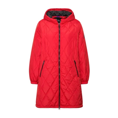 Abbildung von Ulla Popken Damen große Größen Übergrößen Plus Size Leichtstepp Mantel, wasserabweisend, 2 Wege Zipper Salsa 50+ 821183530