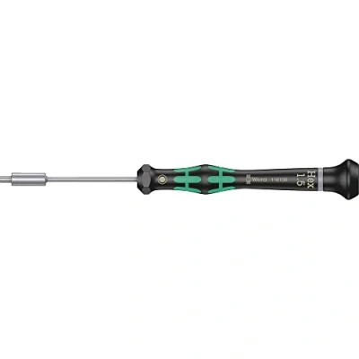 Abbildung von Wera 2069 Micro, Schwarz, Grün, 1 Stück(e), 1.5 mm, 9,7 cm, 6 15,7 cm