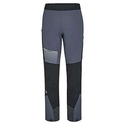 Abbildung von Ziener Herren NAWO Softshell Hose Skitour, Nordic, Winddicht, elastisch, funktionell, Ombre.Black, 58