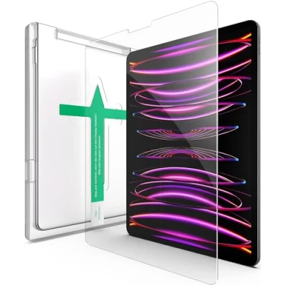 Abbildung von XeloTech Schutzglas für iPad Pro 11&quot; [2022, 2021, 2020, 2018] Gen.4,3,2,1 und Air 5/4 Gen. (2022/2020) Panzerfolie aus Echtglas Extra kratzfest Mit Schablone Positionierung