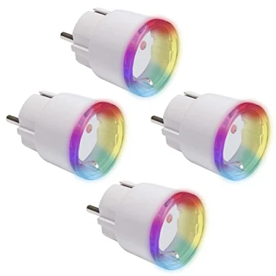Abbildung von SHELLY WLAN Steckdose Plus Plug S, 12 A, Messfunktion, 4 Stück