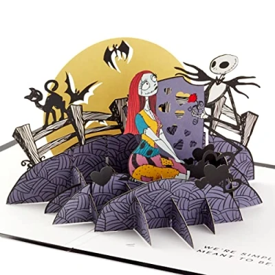 Abbildung von Hallmark Signature Paper Wonder Pop Up Jahrestagskarte Liebeskarte Romantische Geburtstagskarte (Nightmare Before Christmas)