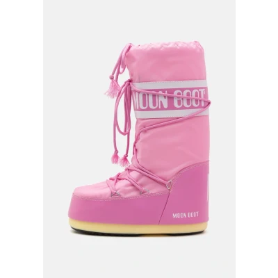 Abbildung von Moon Boot ICON Unisex Schnürstiefel, Größe: 39 41, Pink Schuhe