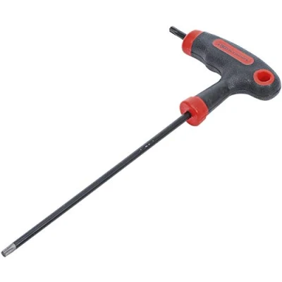 Abbildung von BGS Diy 7880 T25 Schraubendreher mit T Griff und seitlicher Klinge Profil (für Torx) mit/ohne Bohrung