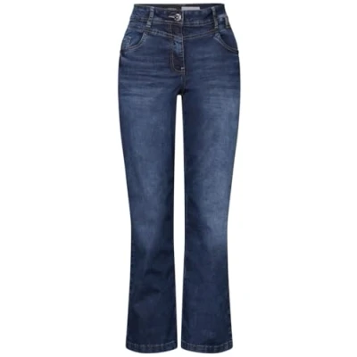 Abbildung von Cecil Flared Jeans, Damen, Größe: 27x26, Blau