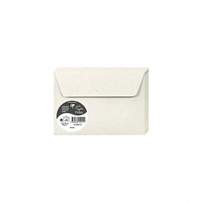 Abbildung von Clairefontaine 55011C Packung mit 20 Umschlägen Pollen, selbstklebend, 11,4x16,2 cm, recycling Papier, 120g, Natura, 1 Pack