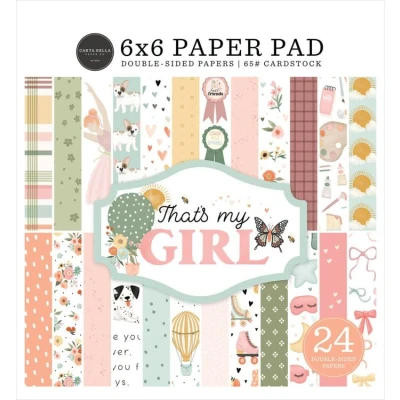 Abbildung von Carta Bella That&#039;s My Girl 6x6 Inch Paper Pad (CBG418023)