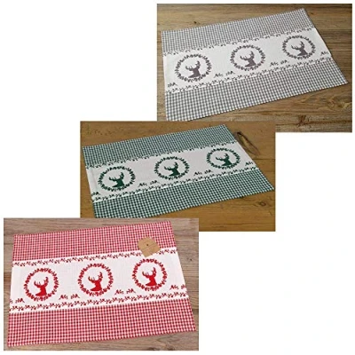 Abbildung von matches21 HOME &amp; HOBBY Platzset Tischset RESI Landhaus 33x48 3 Farben, (1 St)