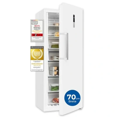 Abbildung von exquisit Gefrierschrank GS380 NF H 050E, 185.5 cm hoch, 71 breit, NoFrost, 2 in 1 Gerät und Kühlschrank