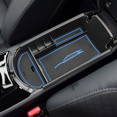 Abbildung von YEE PIN Kompatibel mit Toyota C HR chr ZYX10/NGX50 2016 2023 Mittelkonsole Armlehne Organizer Aufbewahrungsbox Autozubehör Rutschfestermatte Auto Center Console Handschuhfach