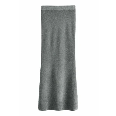 Abbildung von Next Coord Sparkle Column Regular FIT Maxirock, Damen, Größe: XLxR, Grey
