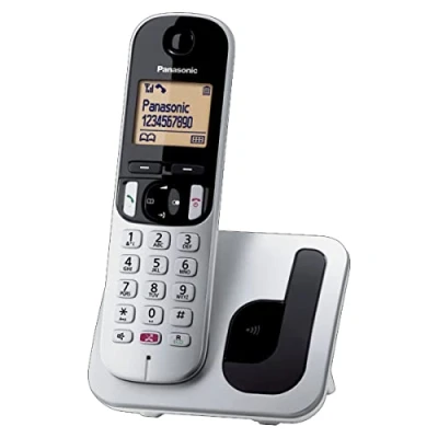 Abbildung von Panasonic KX TGC250JTS Digitales Schnurlostelefon, Basiseinheit und einzelner Empfänger, Anrufer ID, Blockierung unerwünschter Anrufe, Freisprecheinrichtung, Eco Modus One Touch, fortschrittlicher