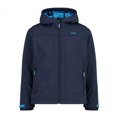 Abbildung von CMP KID Jacket FIX HOOD Unisex Softshelljacke für Kinder, Größe: 128, Blue danubio