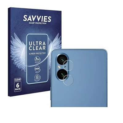 Abbildung von Savvies 6 Stück Schutzfolie für Sony Xperia 5 V (NUR Kameraschutz) Displayschutz Folie Ultra Transparent