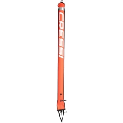 Abbildung von Cressi Unisex Adult Elite Marker Buoy Orange Tauchmarkierungsboje zur Oberflächenmarkierung, 180 cm