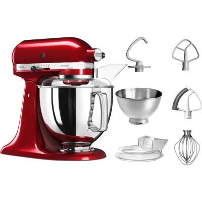 Abbildung von KitchenAid Artisan Küchenmaschine Mit Kippbarem Motorkopf 4,8 l Zusätzlichem Zubehör 5ksm175ps Candy Apple