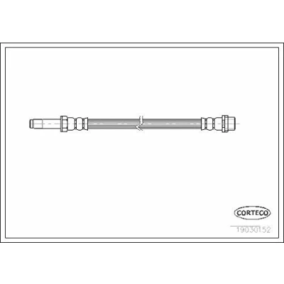 Abbildung von CORTECO 19030152 Bremsschläuche Vorderachse 490 MERCEDES BENZ: Sprinter 3 T Kastenwagen, Bus, Pritsche/Fahrgestell