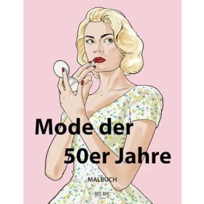 Abbildung von Mode der 50er Jahre: Malbuch für Erwachsene