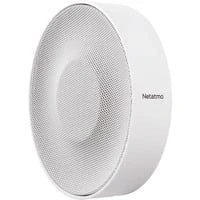 Abbildung von Netatmo Smarte Innen Alarmsirene, Drahtlos, WLAN, 110 dB, Automatische Aktivierung/Deaktivierung, Kein Abonnement, Batterie /Netzbetrieb, Zubehor NIS01 DE