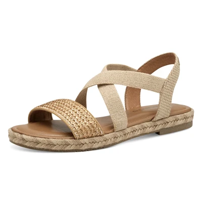 Abbildung von Tamaris Espadrille, Damen, Größe: 36, Bronce Schuhe