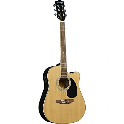 Abbildung von SPENCER BY EKO SA 10 CE Natural Elektrische Akustikgitarre Cutaway Top Fichte Stirnbänder und Boden Lindengriff Okoumè Tastatur Roupanà