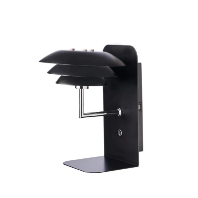 Abbildung von Dyberg Larsen DL20 USB Shelf Wandleuchte, schwarz