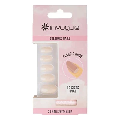 Abbildung von Invogue Ovale Form Falsche 24 Nägel, Klassischer Akt, 25 g