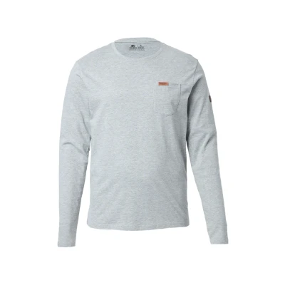 Abbildung von FORSBERG Longsleeve mit Brusttasche hochwertige Materialien Gute Passform hoher, Farbe:hellgrau, Größe:3XL