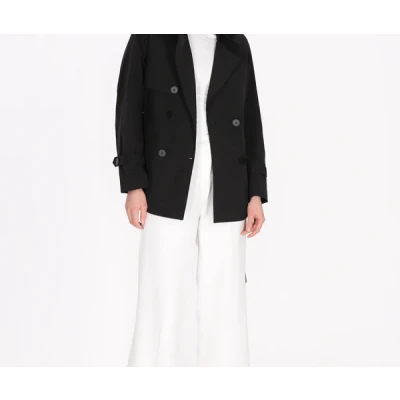 Abbildung von Dreimaster Übergangsjacke, Damen, Größe: 34, Black